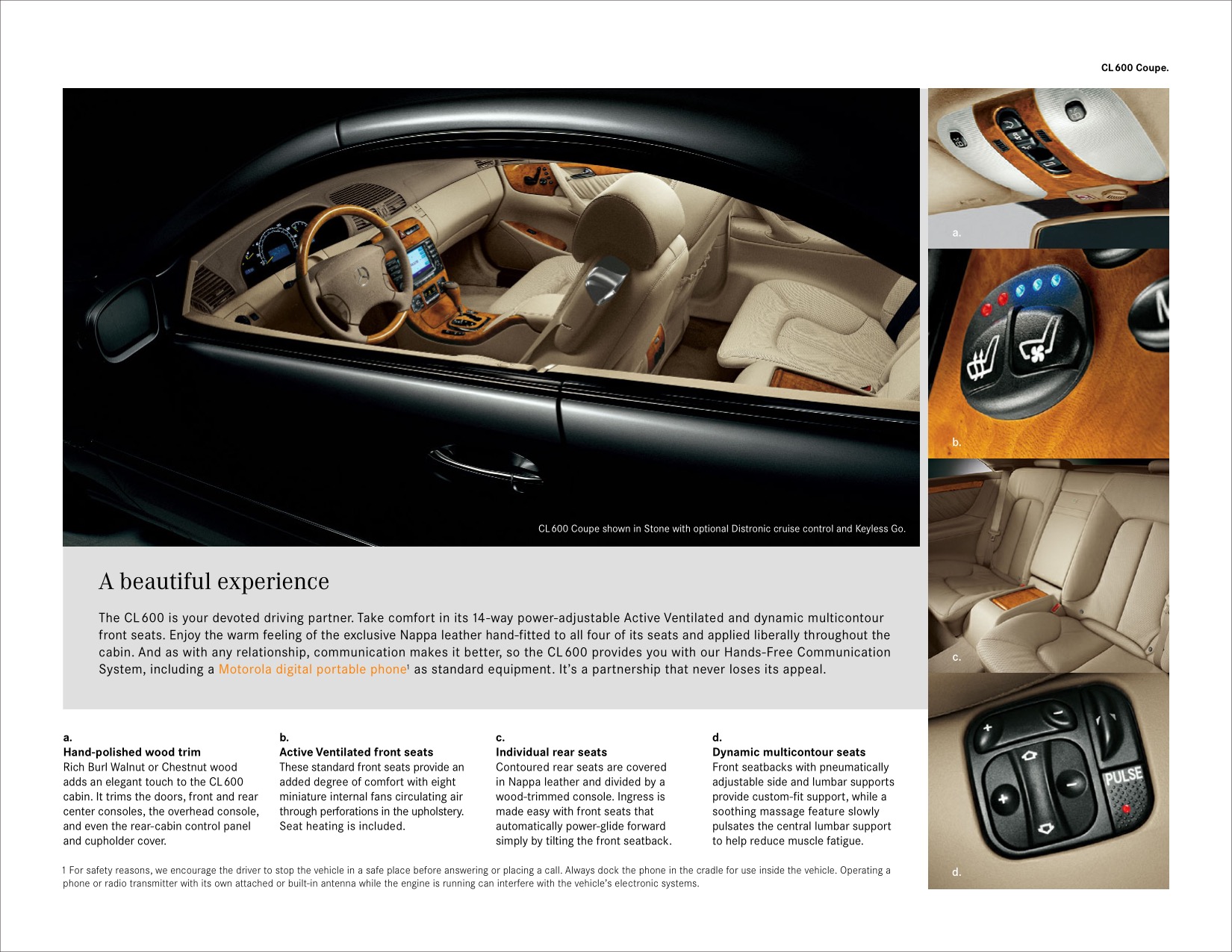 2005 Mercedes-Benz CL-Class Brochure Page 6